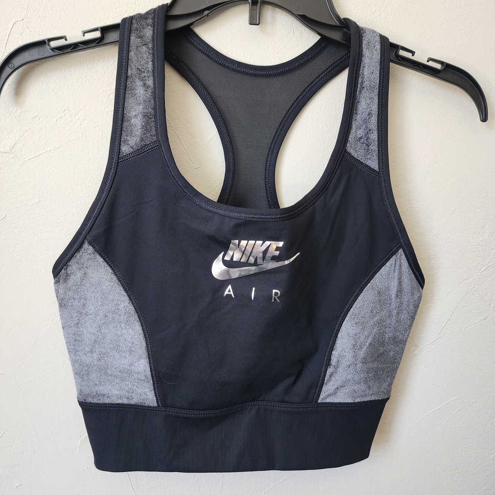 Nike Air Black and Gray Sports Bra Size Large
